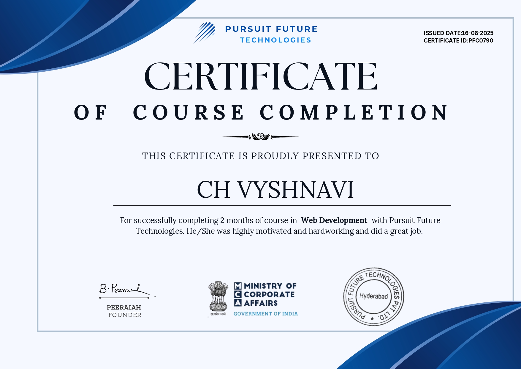 Web Development Certification